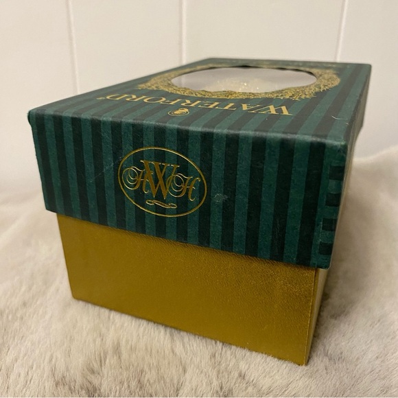 New Vintage Waterford Holiday Heirloom Colleen Egg Blown Glass Ornament w/ Box - Picture 11 of 15